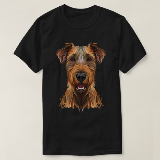 airedale doodsbanker t-shirt (Design voorkant)