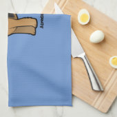 airedale doodsbanker theedoek (Quarter Fold)