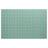 airedale doodskop turquoise stof (Yard (91,4 cm))