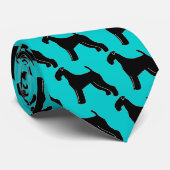 airedale doodsnecktie stropdas (Opgerold)