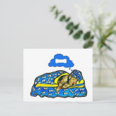 Airedale Dromen Briefkaart (Staand voorkant)