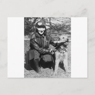 Airedale en Aviatrix, begin jaren 20 Briefkaart