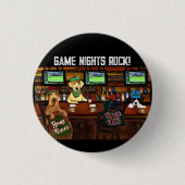 AIREDALE- EN FRIENDS-Poster Ronde Button 3,2 Cm (Voorkant)