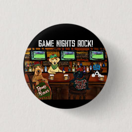 AIREDALE- EN FRIENDS-Poster Ronde Button 3,2 Cm