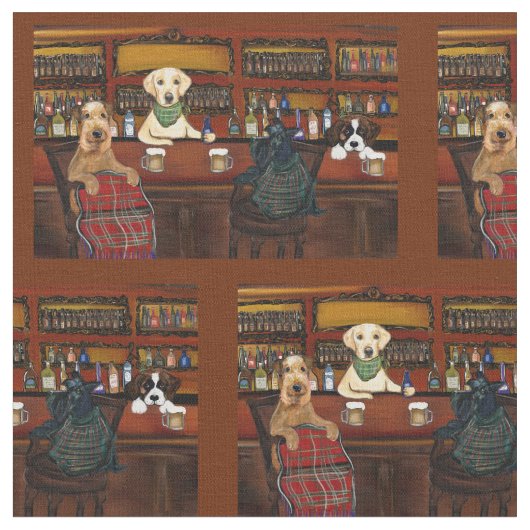 Airedale en Friends Stof (Close Up)