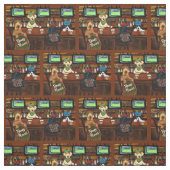 Airedale en Friends Stof (Swatch)