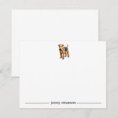 Airedale gepersonaliseerde notitiekaarten notitiekaartje (Voorkant / Achterkant)