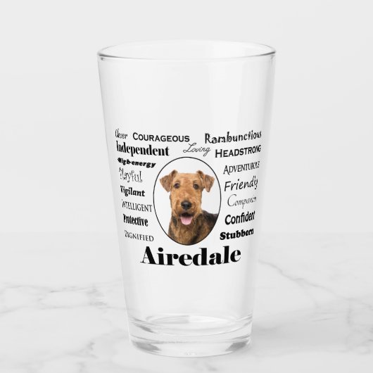 Airedale Glass Tumbler (Voorkant)