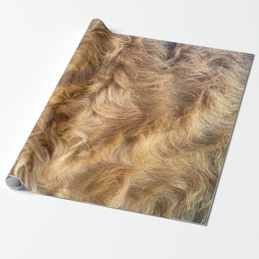 Airedale haar inpakpapier (Uitgerold)