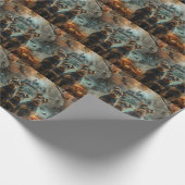 Airedale Halloween Nacht Doggy Delight Cadeaupapier (Hoek)