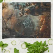 Airedale Halloween Nacht Doggy Delight Theedoek (Gevouwen)