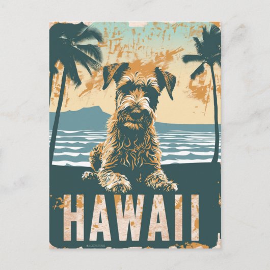 Airedale Hawaii Vakantie Reizen Briefkaart (Voorkant)