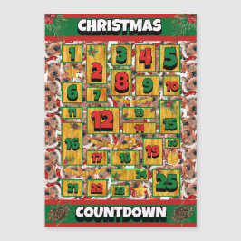 Airedale-hond Countdown Kerstmis Adventkalender