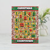 Airedale-hond Countdown Kerstmis Adventkalender Feestdagenkaart (Staand voorkant)