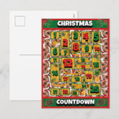 Airedale-hond Countdown Kerstmis Adventkalender Feestdagenkaart (Voorkant / Achterkant)