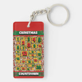 Airedale-hond Countdown Kerstmis Adventkalender Sleutelhanger (achterkant)
