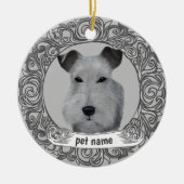 Airedale-hond Loving Memory-versiering Keramisch Ornament (Voorkant)