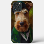 airedale hond op St. Patrick's Day Case-Mate iPhone Case (Achterkant)