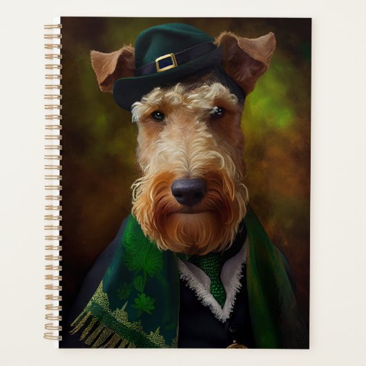 airedale hond op St. Patrick's Day Planner (Voorkant)