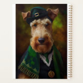 airedale hond op St. Patrick's Day Planner (Achterkant)