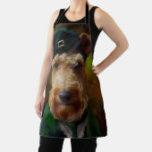 airedale hond op St. Patrick's Day Schort (Insitu)