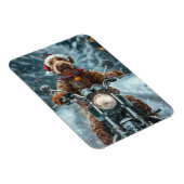 Airedale Hond Rijden Motorfiets Kerstmis Magneet (Rechterzijde)