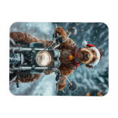 Airedale Hond Rijden Motorfiets Kerstmis Magneet (Horizontaal)
