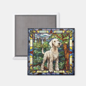 Airedale-hondemagneet Magneet (Voorkant / Achterkant)