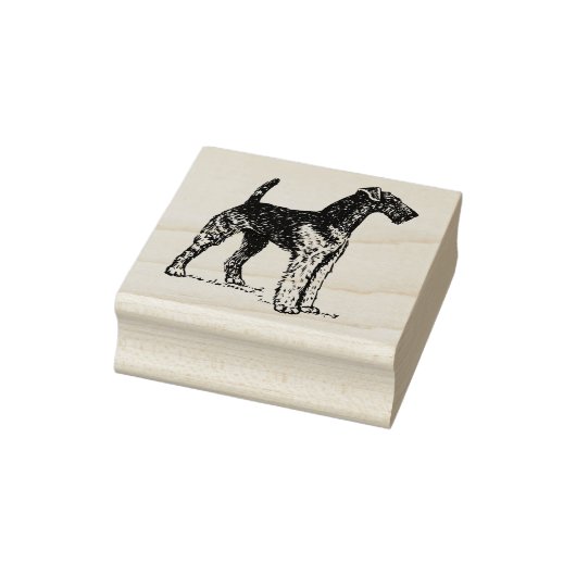 Airedale-Hondenras Rubberstempel (Stempel)