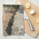 Airedale in de Stable Yard Theedoek (Quarter Fold)