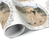 Airedale in de stalwerf cadeaupapier (Rol Hoek)