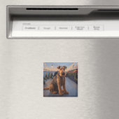 Airedale Kerst Cruise: Pawsome Kerstvreugde Magneet (Insitu (Vaatwasser))