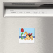 Airedale Kerstdale Mail Magneet (Insitu (Vaatwasser))