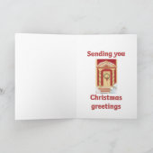 Airedale kerstkaart feestdagen kaart (Binnen)