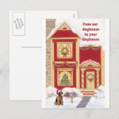 Airedale kerstkaart feestdagenkaart (Voorkant / Achterkant)