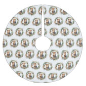 Airedale Kerstkrans Feestelijke Pup Kerstboom Rok (Voorkant)