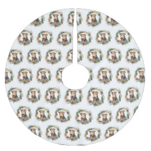 Airedale Kerstkrans Feestelijke Pup Kerstboom Rok