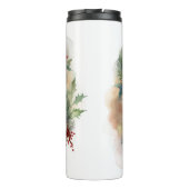 Airedale Kerstkrans Feestelijke Pup Thermosbeker (Achterkant)