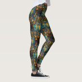 Airedale Kerstmis Feestelijke Reis Leggings (Rechts)