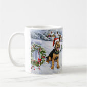 Airedale Kerstmis Koffiemok (Links)