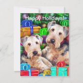 Airedale Kerstmis Open Now Kaart (Voorkant)