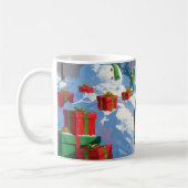 Airedale Kerstmis Sneeuwlandschap Koffiemok (Links)