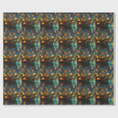 Airedale kerstvakantie cadeaupapier (Vlak)