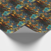 Airedale kerstvakantie cadeaupapier (Hoek)