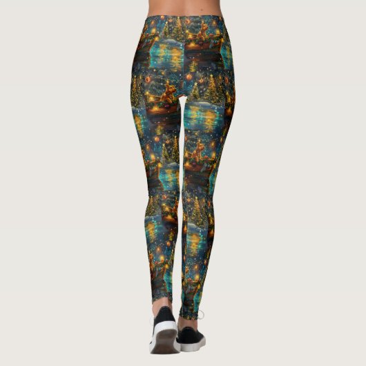 Airedale kerstvakantie leggings (Achterkant)