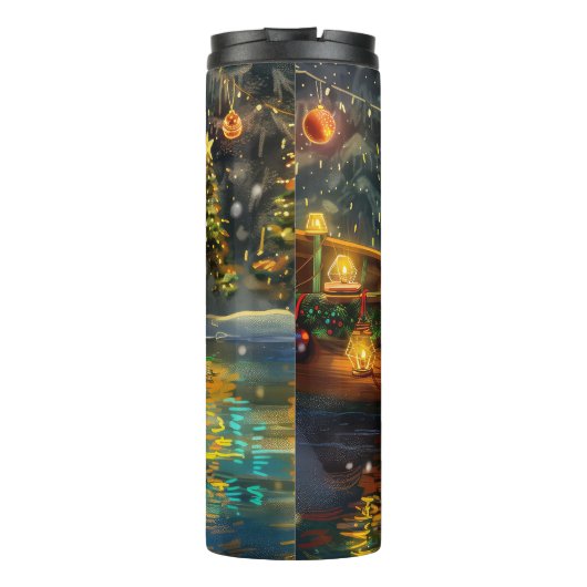 Airedale kerstvakantie thermosbeker (Achterkant)