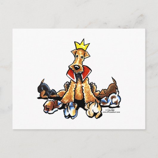 Airedale King of Terriers Briefkaart (Voorkant)