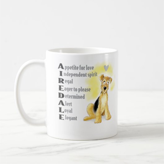 Airedale koffie mok (Links)