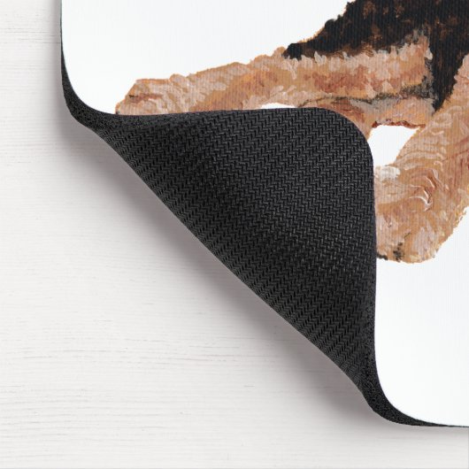 Airedale, Lakeland, Welsh Terrier Pup Muismat (Hoek)