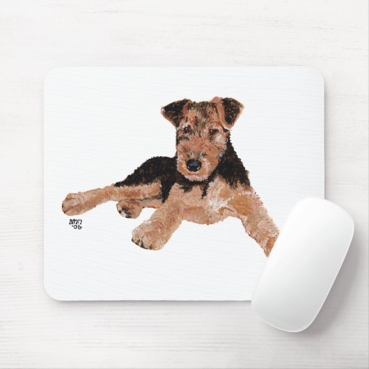 Airedale, Lakeland, Welsh Terrier Pup Muismat (Met muis)